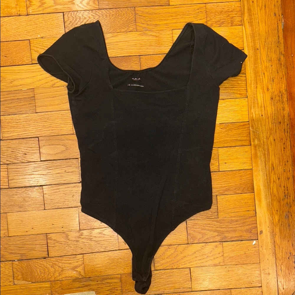 Black Short Sleeve Bodysuit